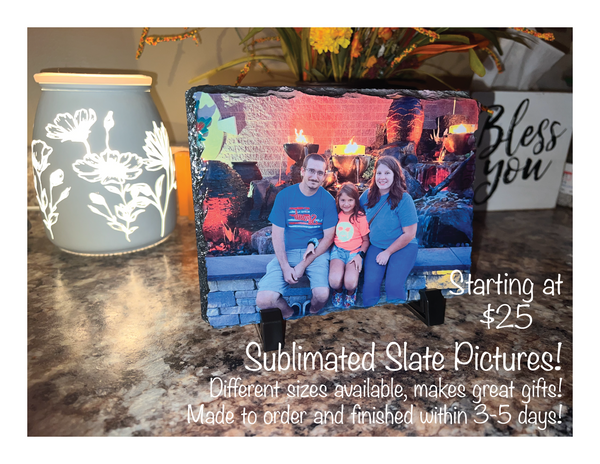 Sublimated Slate Pictures! Great Gifts!