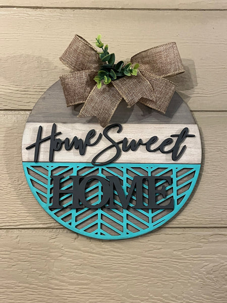 "Home Sweet Home" Round Sign