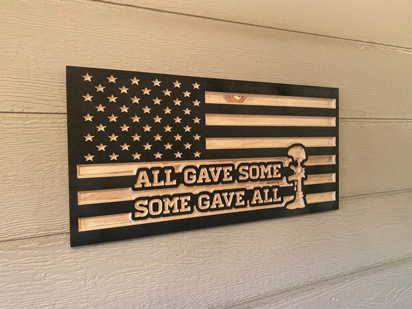 American Flag All Gave Some, Some Gave All