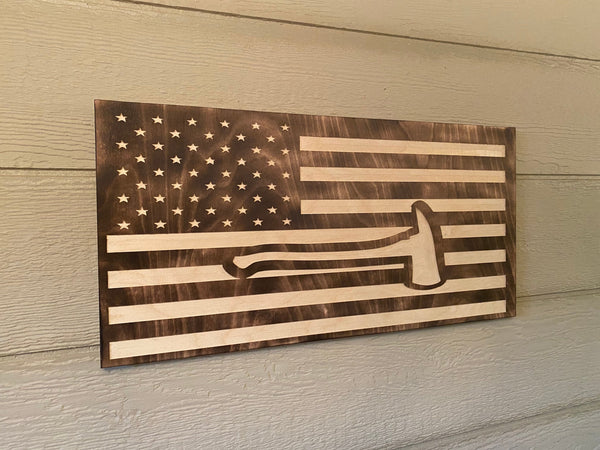 American Flag with Axe