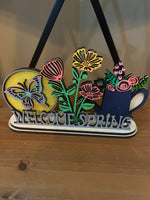 Welcome Spring Shelf Sitter