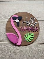 "Hello Summer" Round Sign