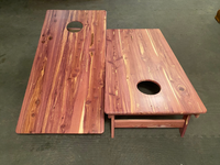 Pro style solid cedar cornhole boards. Made with solid 3/4” cedar tops and frames.