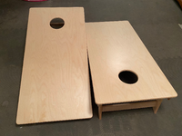 Pro style cornhole boards. Made with birch plywood tops and frames.