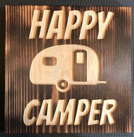 Happy camper sign