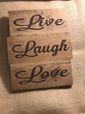 Live Laugh Love pallet wood sign