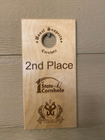 Cornhole Trophy 6”x12” Wood