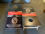 Custom designed printed/stained Pro style cornhole boards. Made with birch plywood tops and frames.