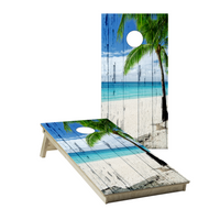 Beach Theme Cornhole Boards